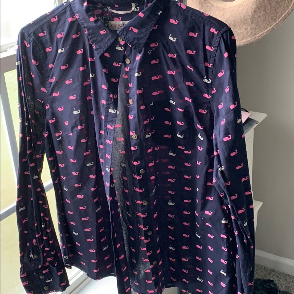 Whale button down